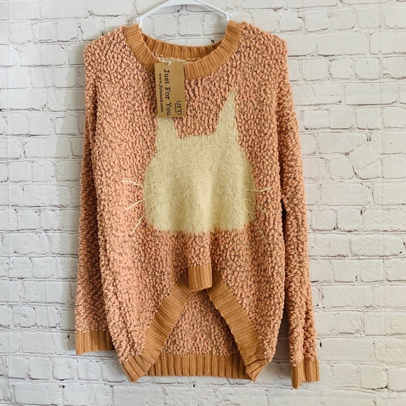 A'Reve Sweaters - NWT a’reve kitty cat sweater s/m